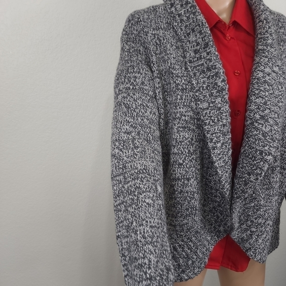 Talbots Open Rabbit Hair Comfy Cardigan Size L - Picture 3 of 8